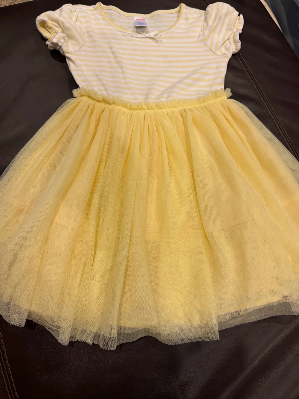 Gymboree Yellow Striped Tulle Dress
